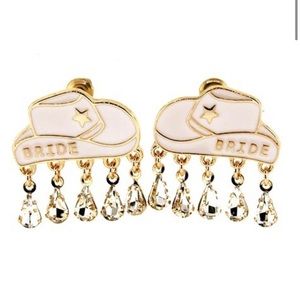 Bride Earrings Rodeo Cowgirl‎ Hat Boutique